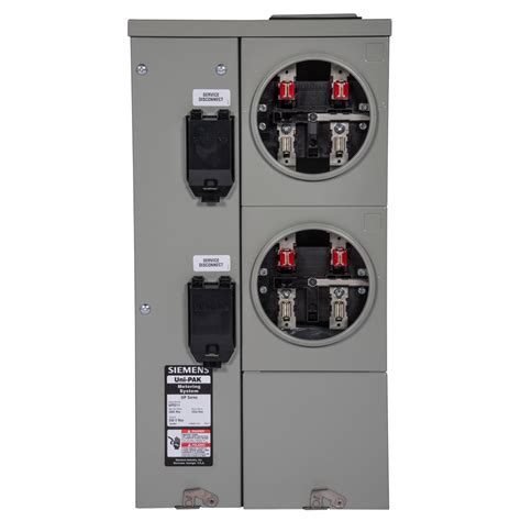 double electric meter box|200 amp double meter panel.